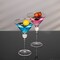 Premium Clear Stem Crystal Martini Glasses with Rim and Diamond-like Rhinestones, Elegant 10oz Glassware Set for Cosmopolitan, Vodka, Gin and Other Cocktails, Fancy Manhattan Drinkware
